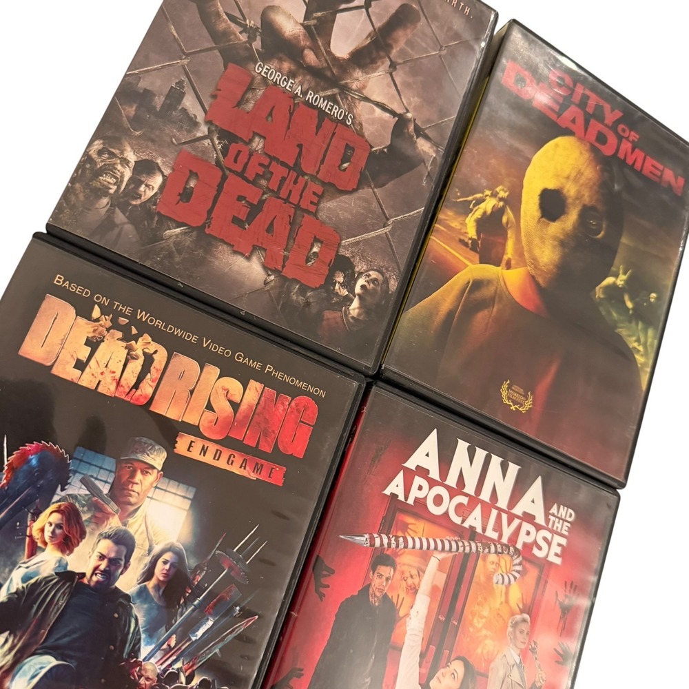 Zombie Horror DVD Lot of 4 Land of the Dead Anna Apocalypse‎ Undead Curated